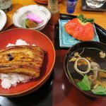 うなぎ屋酒坊・画荘 越後屋 - 鰻丼、肝吸い