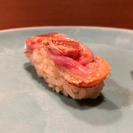 うを徳 - 山口 赤貝 ひも（握り）