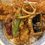 天丼ころも - 海老穴子天丼(1830円)