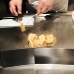 神楽坂 鉄板焼 中むら - フォアグラのソテー