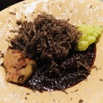 神楽坂 鉄板焼 中むら - 川岸牧場産神戸牛ネックのビーフシチュー　フォアグラのソテー　ロマネスコ　マッシュルーム　黒トリュフ