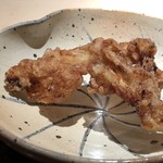 菊鮨 - 河豚から揚げ・・衣の味わいが良いこと。企業秘密だそうですが、教えてほしいですね。笑