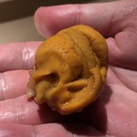 菊鮨 - バフンウニ（昆布森）・・昆布森の雲丹は美しいですね、甘み旨みが濃厚。