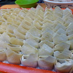 小北方水餃館 - 綺麗に並べます。