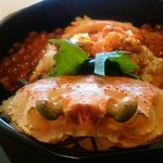 echizenganikaisenryourisemmontemmikuniinkyojo - 「セイコガニの蟹飯と名物そばセット」の　セイコ蟹飯