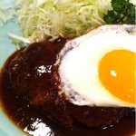 Wayoushokuya Iima - ふんわりハンバーグ目玉焼きのせ