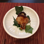 和 あすか - 焼き物 鰤幽庵焼き、ナッツ寄せ、えのきバター