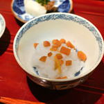 銀座 しのはら - 金柑、からすみのおかゆ