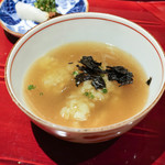 銀座 しのはら - 蟹のスープで炊いたフカひれ餡のご飯