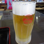 海人食堂 - オリオン生ビール(中) 500円　(2018.12)