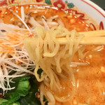 中国レストラン 雪園 - 担々麺 麺リフト