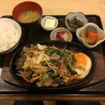 Ouchinogohan Karen - H.30.12.6.昼 スタミナ定食 900円税込