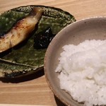 恵比寿 米ル - 土鍋ご飯(福井県産　いちほまれ)と焼き魚