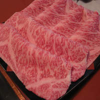 三嶋亭 本店 - 愛しのお肉はひとり3枚（１６０ｇ）
