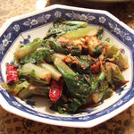 馬来風光美食 - 青菜の腐乳炒め
