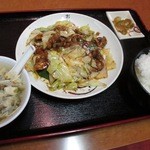 チャ～ボン 多福楼 - 回鍋肉定食　￥750-