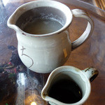 そばんち - そば湯と追加のそばつゆです。