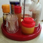 大曲ラーメン - 卓上調味料