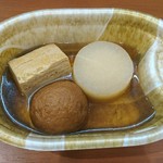 ファミリーマート - 沖縄厚焼き玉子￥90, タコスボール￥100, 大根￥80