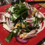 フレンチ割烹さゝ - イベリコ豚の生ハムと野菜サラダ