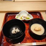 懐石ふじ - 飯、汁、向付