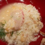 海鮮や　十兵衛 - 鯛茶漬けに（食べかけスミマセン）