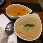 タイ国料理 泰平 - ランチの二種カレー