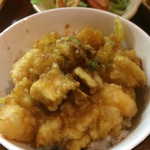 手打蕎麦 あおき - 海老のかき揚げ天丼