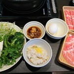 しゃぶ葉 - ランチ定食999円 野菜、ちらし寿司食べ放題