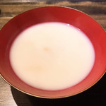 御料理 光安 - 蕎麦がきの白味噌仕立て