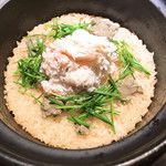 御料理 光安 - 土鍋蟹飯