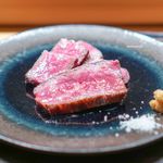 肉割烹 上 - 神戸三田、東良牧場サーロインステーキ