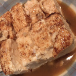 山口とうふ - 山芋ステーキ。少し崩れてていてすいません。