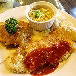 みすたーらいおん - イカの醤油焼き　ポークカツ