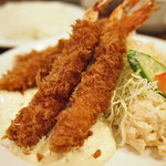 ぶどう亭 - エビフライセット