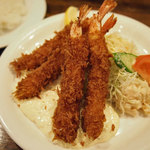 ぶどう亭 - エビフライセット