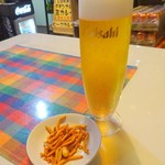 シナモンガーデン - 生ビールとお通し