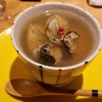 食堂 あいそ - 牡蠣のモッツァレラ茶碗蒸し