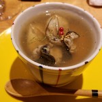 食堂 あいそ - 牡蠣のモッツァレラ茶碗蒸し