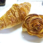 ラ・プランタン - クロワッサン150円          シナモンロール 130円