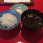 新太呂 - ご飯、赤出汁、雪塩