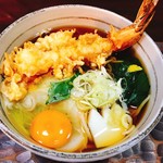 天ぷら蕎麦＊卵