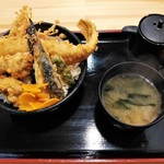 てんぷら広場 食道 - 牡蠣天丼　　