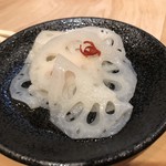 越中屋  - レンコン酢(サービス)