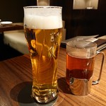 THE 雪月花 - プレモル(600円)とホット烏龍(600円)