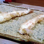 お料理 とみやま - エビの天ぷら
