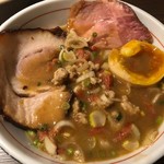 つけ麺一燈 - 伊勢海老味噌そば+チーズリゾット