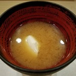 日本料理 川島 - ざる豆腐入りのみそ汁