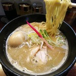麺の風 祥気 - 期間限定麺 アジ味噌そば(麺リフト)