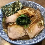 煮干しつけ麺 宮元 - 「チャーシュー生姜醤油そば」(1100円)